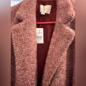 LOFT coat in burgundy